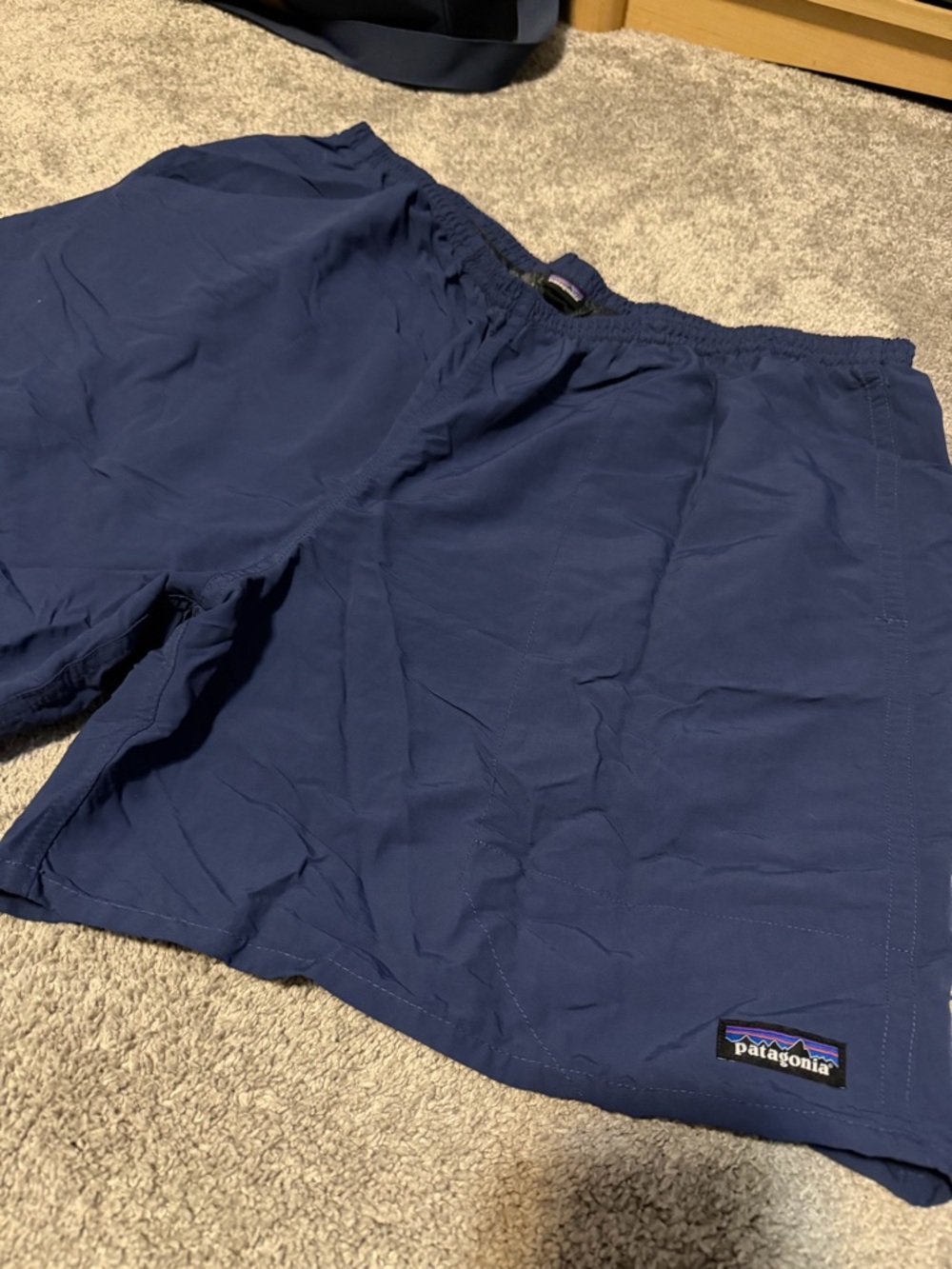Patagonia Men's Navy Baggies Shorts 7inch XXL